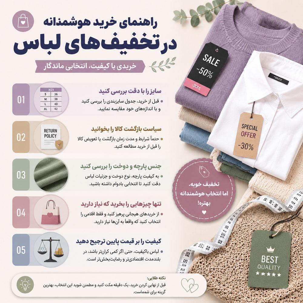 سوالات متداول دربارهٔ حراج و تخفیف پوشاک
