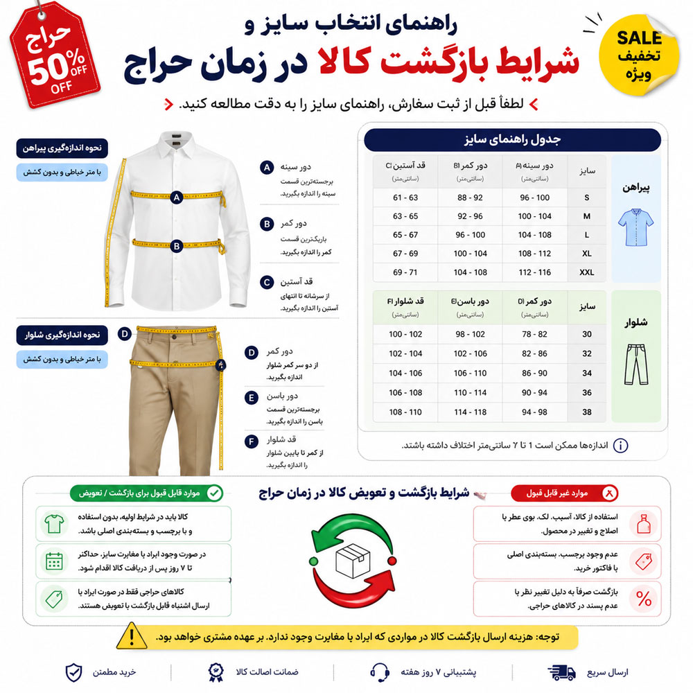 سایز و سیاست بازگشت در حراج